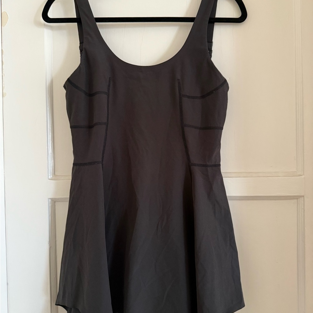 POPFLEX Charcoal Sleeveless Dress